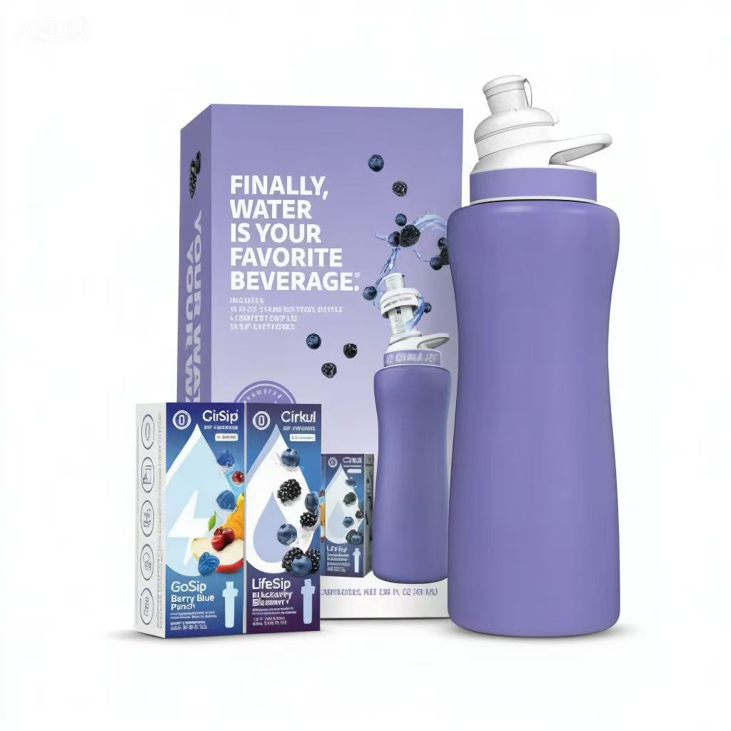 32oz. Matte Periwinkle Stainless Steel Bottle